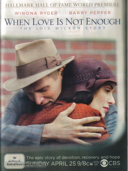 When Love Is Not Enough: The Lois Wilson Story - Movie Poster