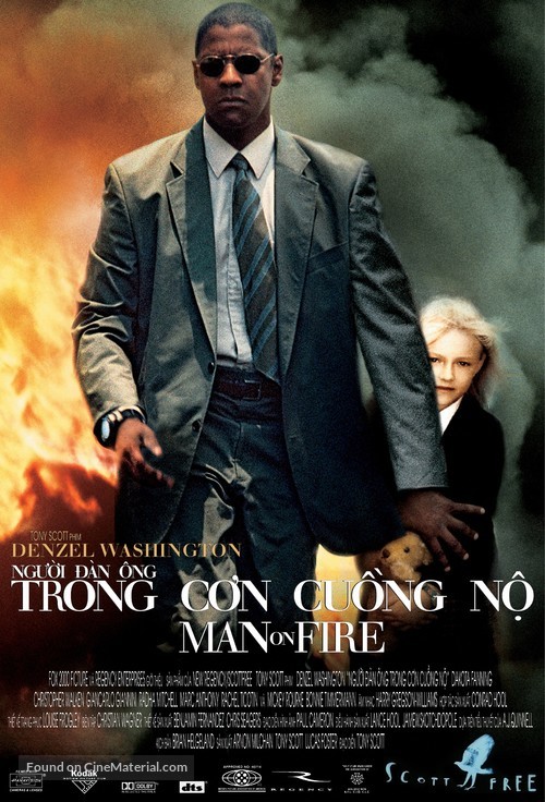 Man on Fire - Vietnamese Movie Poster