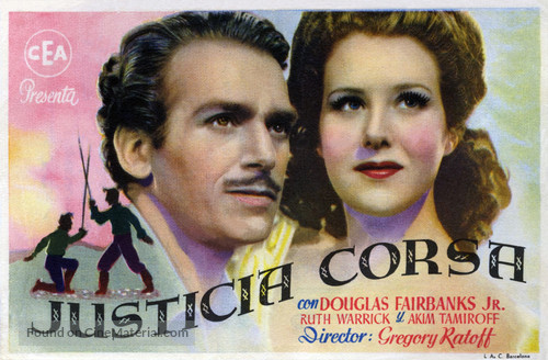 The Corsican Brothers - Spanish Movie Poster