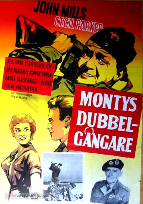 I Was Monty&#039;s Double - Swedish Movie Poster