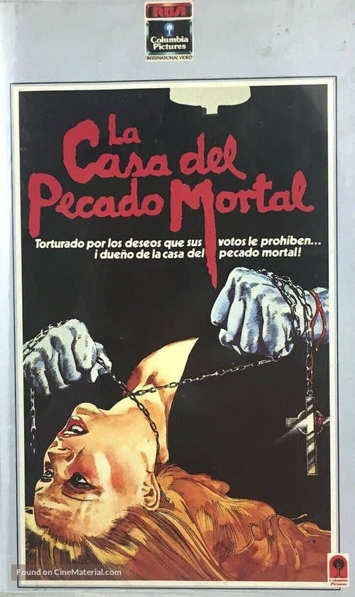 House of Mortal Sin - Spanish VHS movie cover