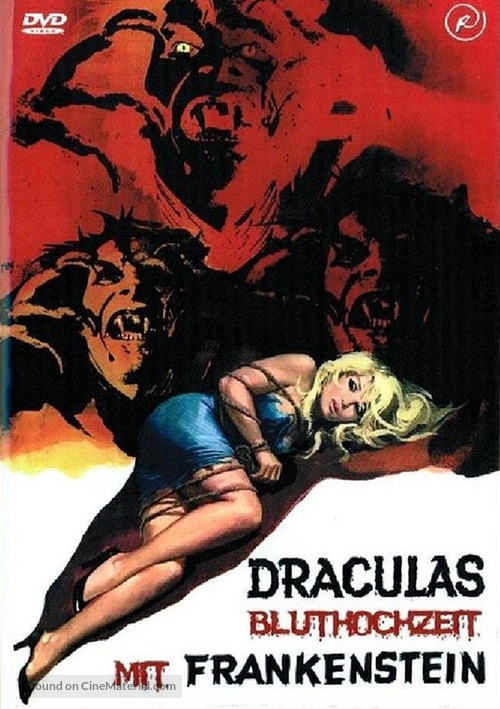 Dracula Vs. Frankenstein - German DVD movie cover