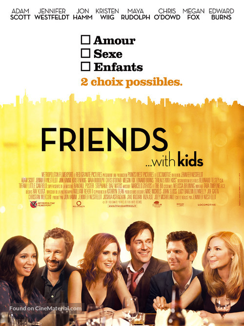 Friends with Kids - French Movie Poster