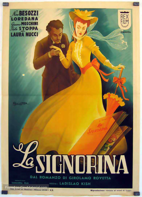La signorina - Italian Movie Poster
