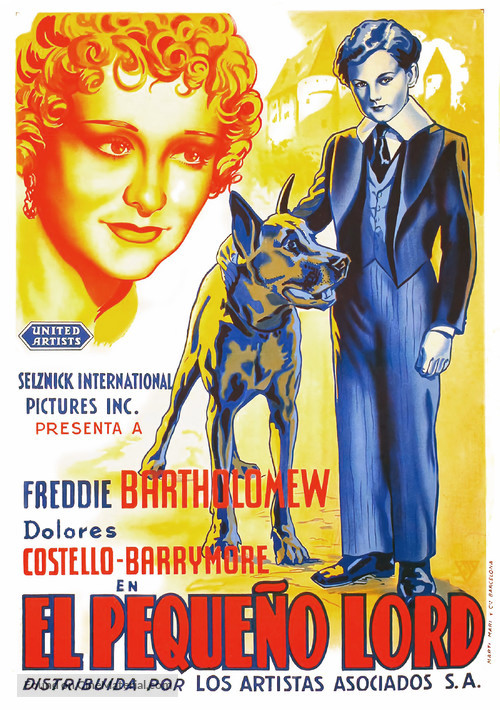 Little Lord Fauntleroy - Spanish Movie Poster