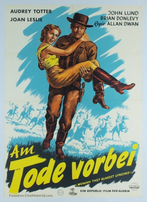 Woman They Almost Lynched - German Movie Poster