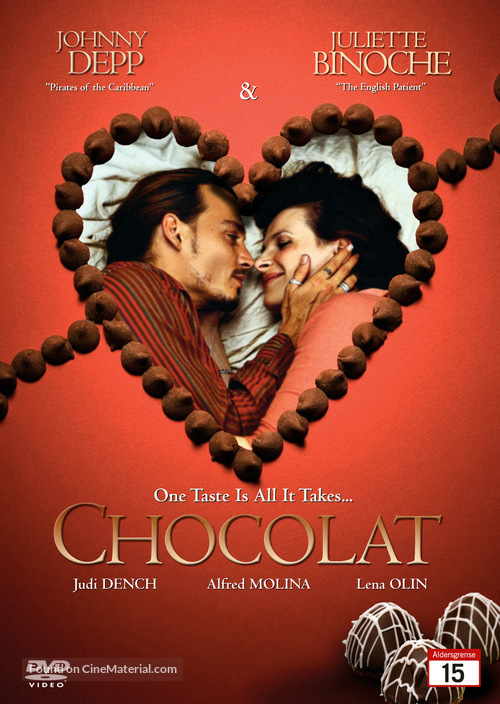 Chocolat - Norwegian DVD movie cover
