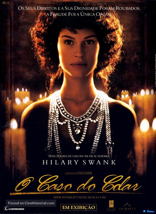 The Affair of the Necklace - Portuguese Movie Poster