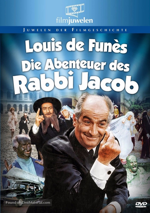 Les aventures de Rabbi Jacob - German DVD movie cover
