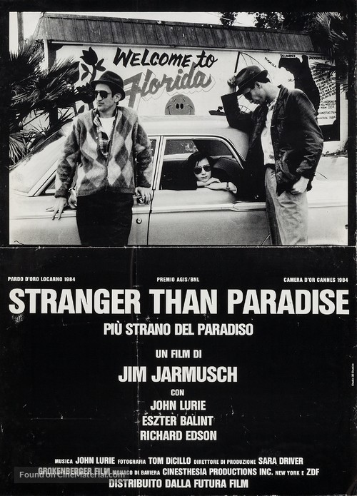 Stranger Than Paradise - Italian Movie Poster