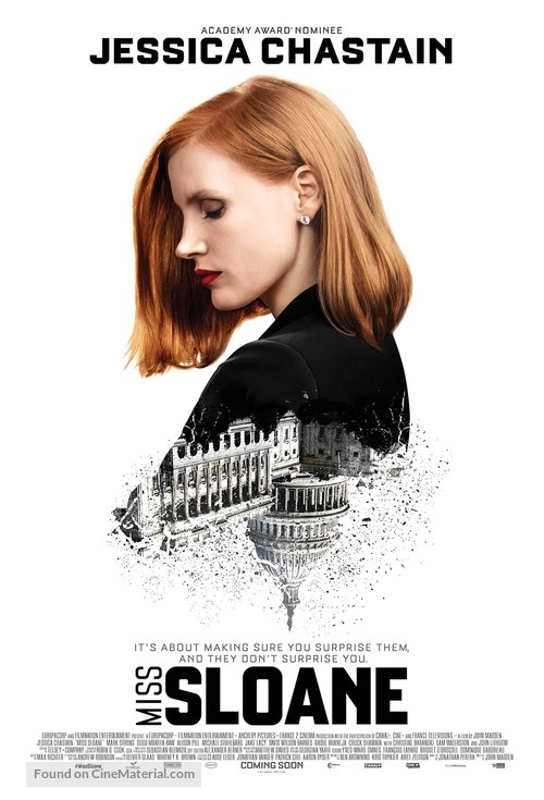 Miss Sloane - South African Movie Poster