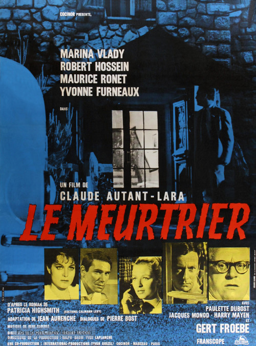 Le meurtrier - French Movie Poster