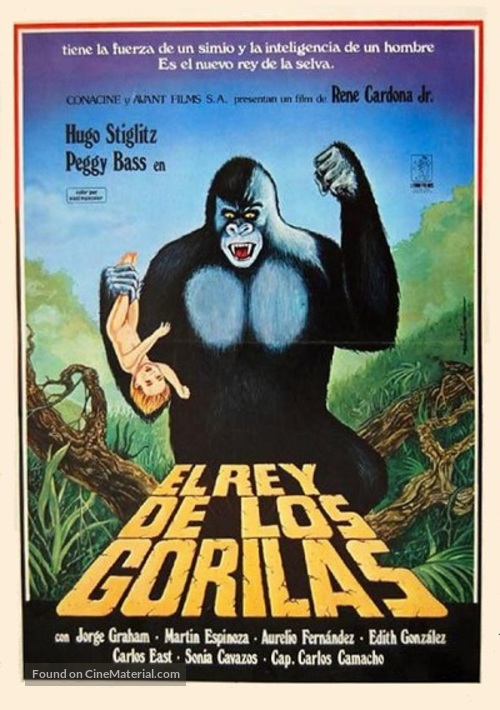 El rey de los gorilas - Mexican Movie Poster