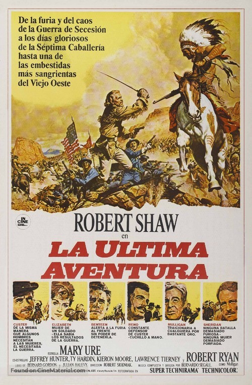 Custer of the West - Spanish Movie Poster