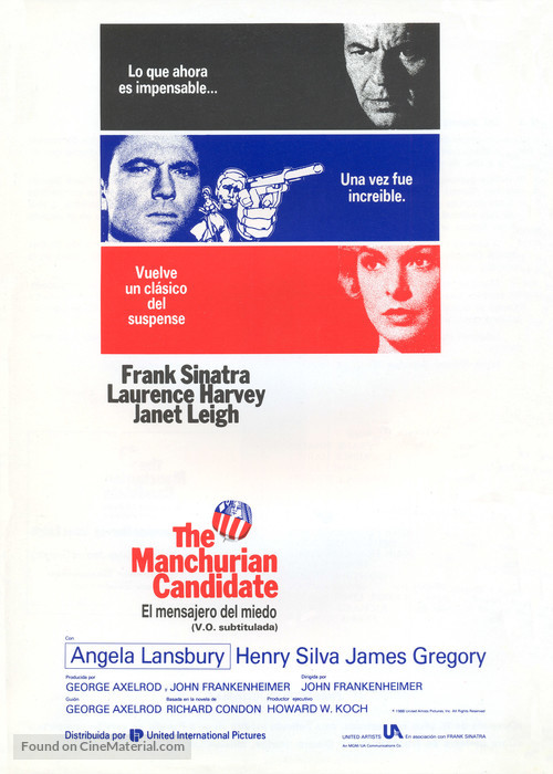 The Manchurian Candidate - Spanish Movie Poster