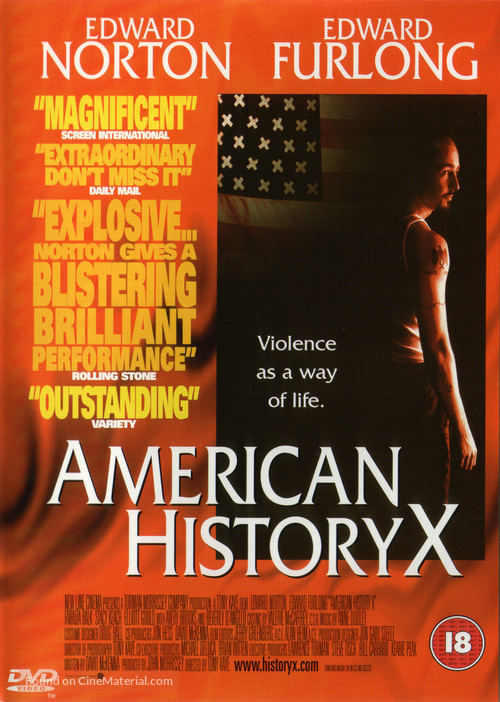 American History X - British DVD movie cover