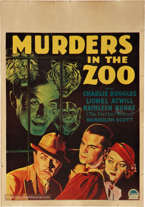 Murders in the Zoo - Movie Poster