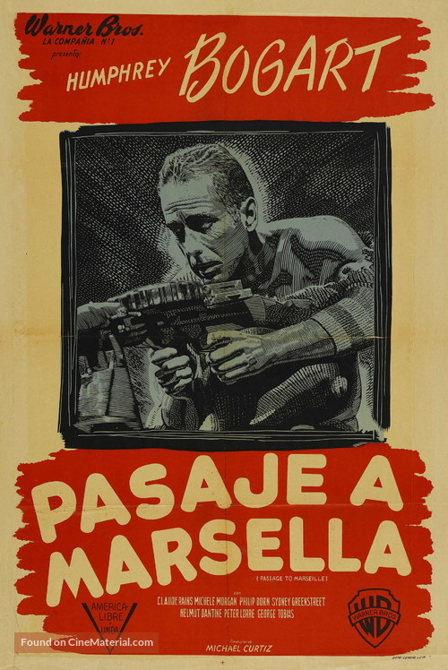 Passage to Marseille - Argentinian Movie Poster