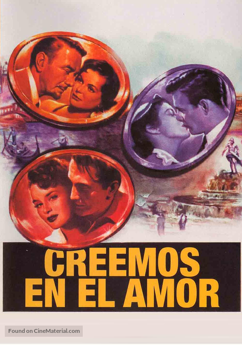 Three Coins in the Fountain - Spanish Movie Poster