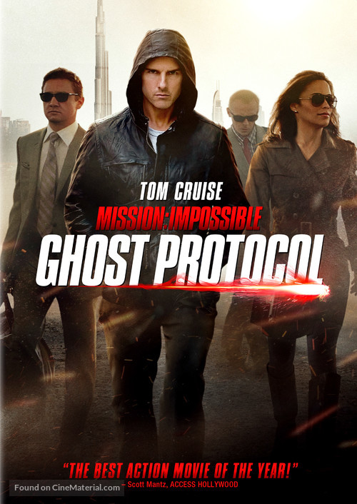 Mission: Impossible - Ghost Protocol - DVD movie cover