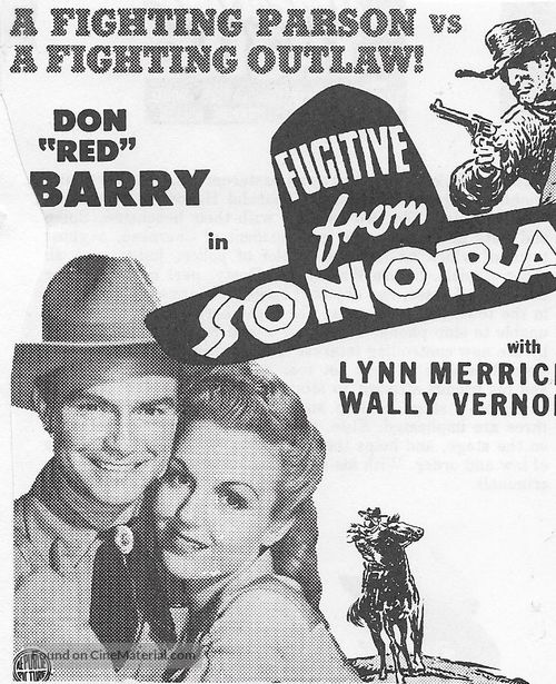 Fugitive from Sonora - poster