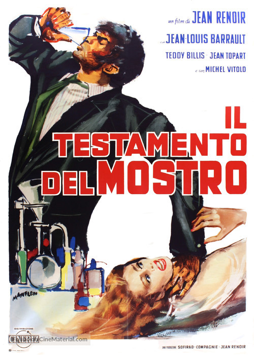 Le testament du Docteur Cordelier - Italian Movie Poster