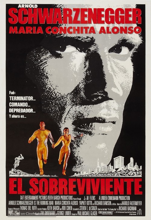 The Running Man - Venezuelan Movie Poster