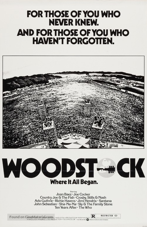 Woodstock - Re-release movie poster