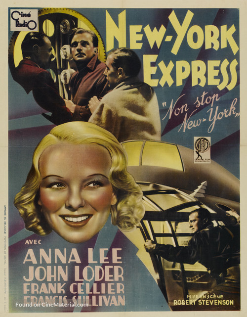 Non-Stop New York - Belgian Movie Poster