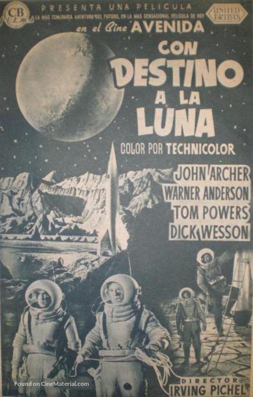 Destination Moon - Spanish poster