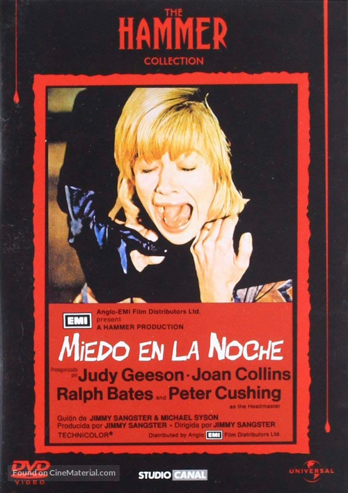 Fear in the Night - Spanish DVD movie cover