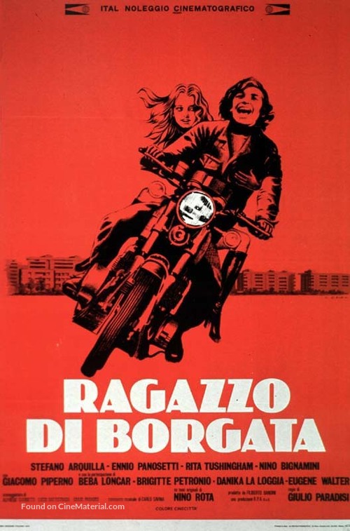 Ragazzo di Borgata - Italian Movie Poster