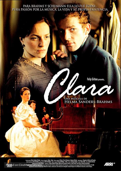 Geliebte Clara - Spanish Movie Poster
