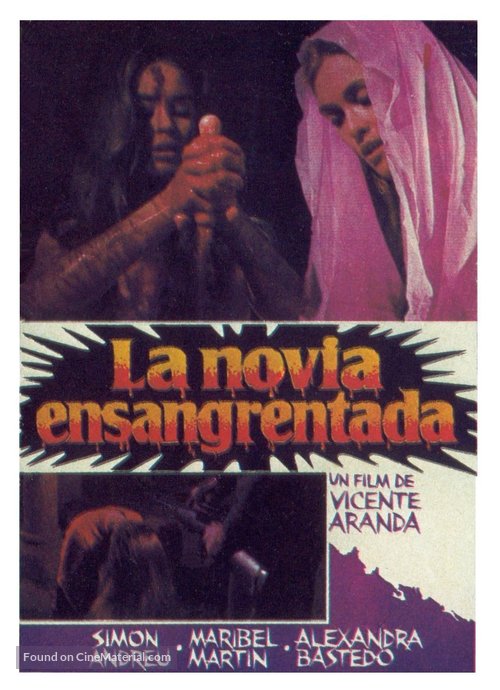 La novia ensangrentada - Spanish Movie Poster