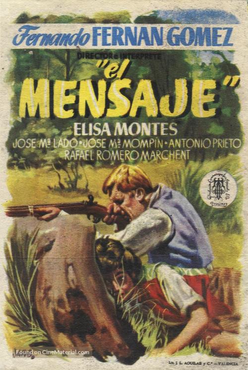 Mensaje, El - Spanish Movie Poster