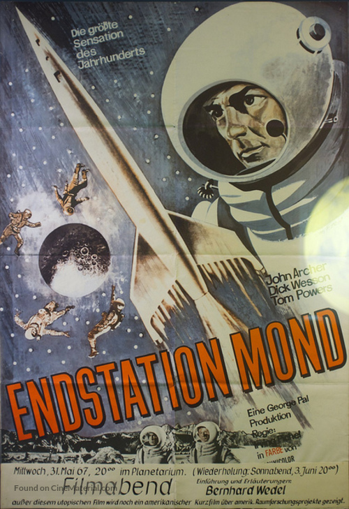 Destination Moon - German Movie Poster