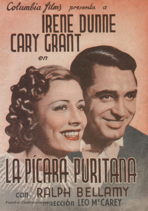 The Awful Truth - Spanish Movie Poster