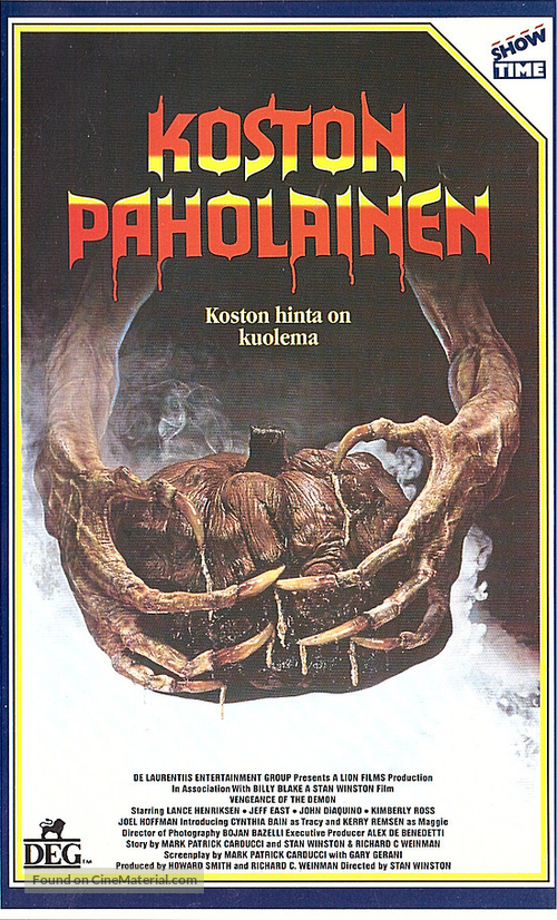 Pumpkinhead - Finnish VHS movie cover