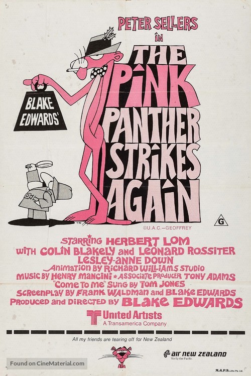 The Pink Panther Strikes Again - Australian Movie Poster