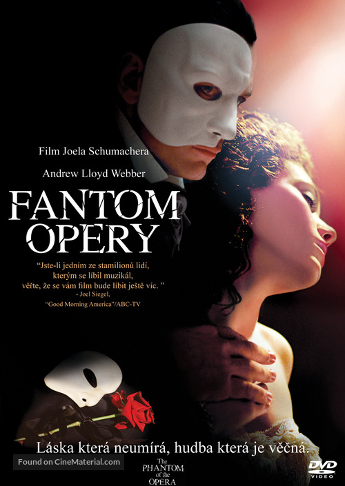 The Phantom Of The Opera - Czech Movie Cover