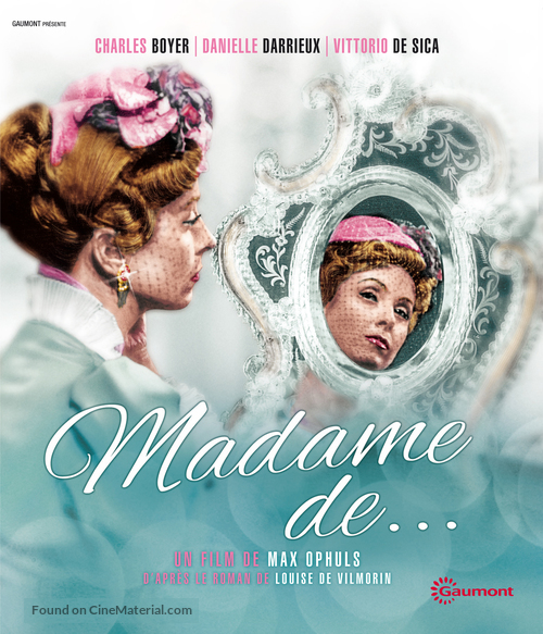 Madame de... - French Blu-Ray movie cover