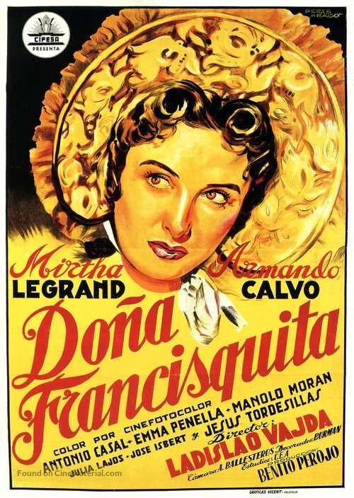 Do&ntilde;a Francisquita - Spanish Movie Poster