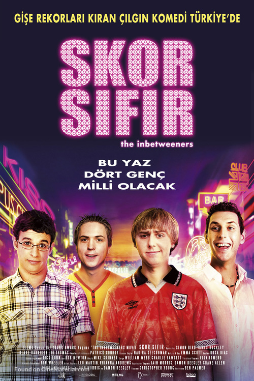 The Inbetweeners Movie - Turkish Movie Poster