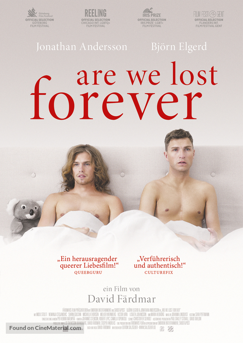 Are We Lost Forever - German Movie Poster