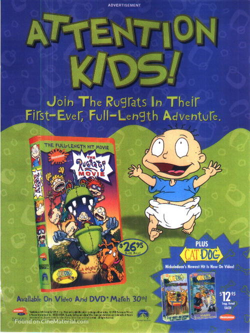 The Rugrats Movie - Video release movie poster