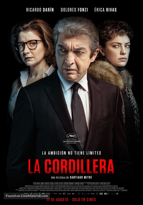 La cordillera - Argentinian Theatrical movie poster