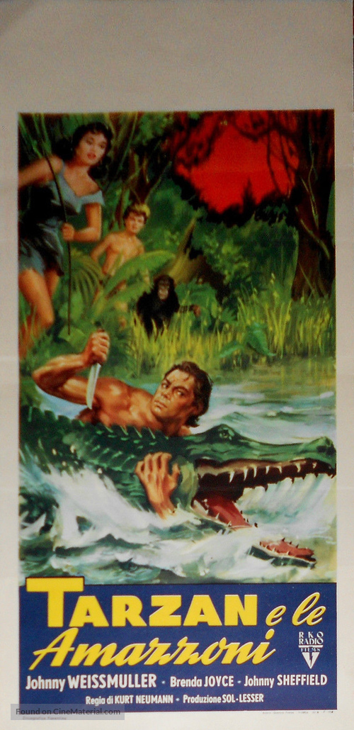 Tarzan and the Amazons - Italian Movie Poster
