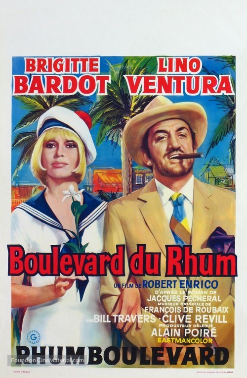 Boulevard du rhum - Belgian Movie Poster