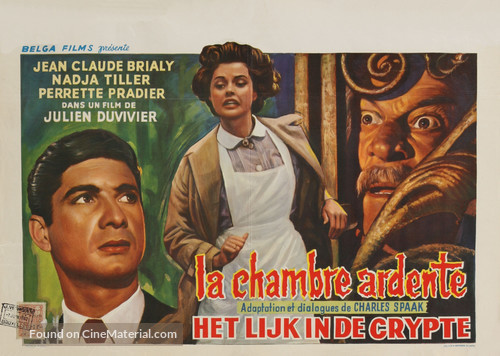 La chambre ardente - Belgian Movie Poster