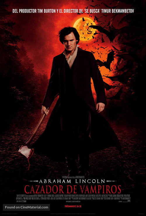 Abraham Lincoln: Vampire Hunter - Mexican Movie Poster